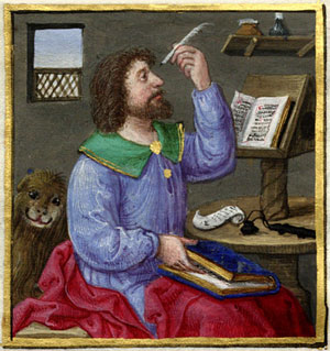 Mark with Lion, Book of Hours Mark with Lion, Book of Hours